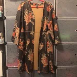 Chelsea and Theodore Orange Floral Jacket